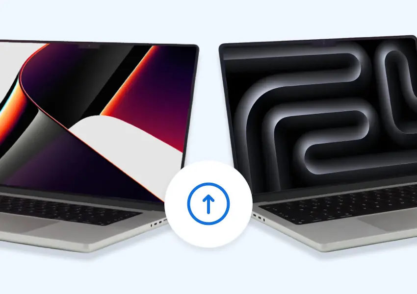 MacBooks with increase sign