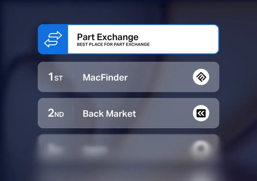 Part exchange comparison