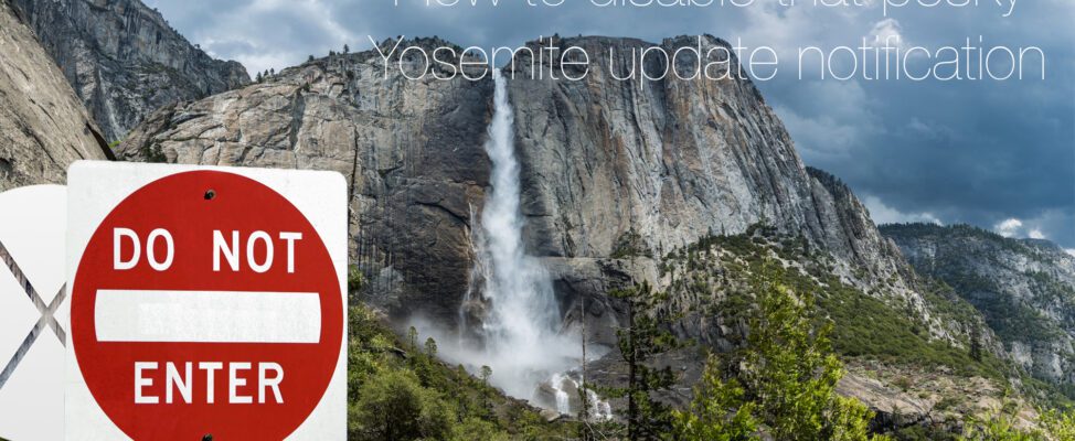 How To Disable Yosemite Update