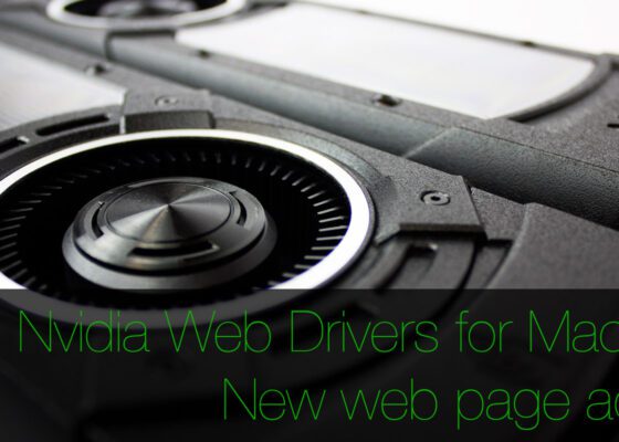Nvidia Web Drivers for OS X list