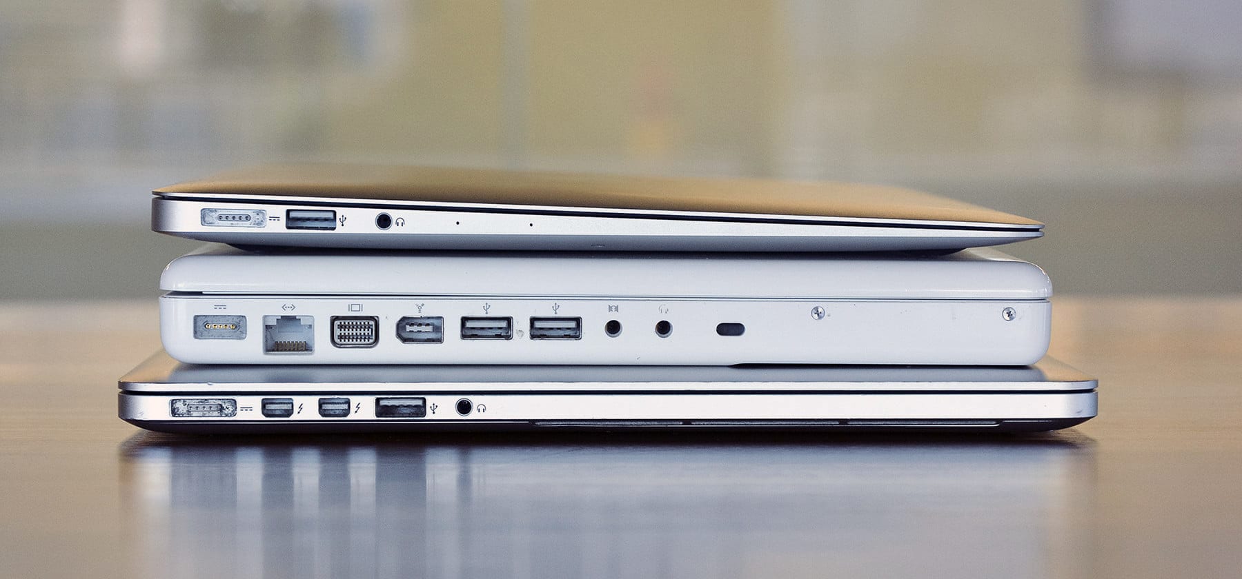 Retina MacBook under White MacBook under MacBook Air