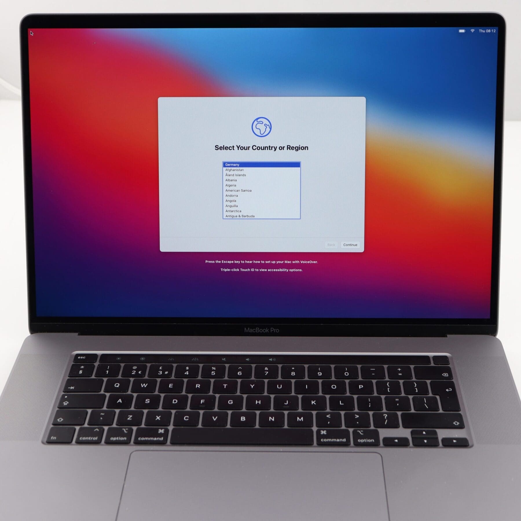 Apple MacBook Pro Retina 16 Inch Touchbar Intel Core i7 2.60