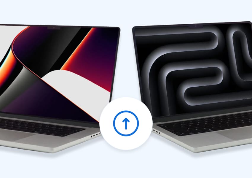 MacBooks with increase sign