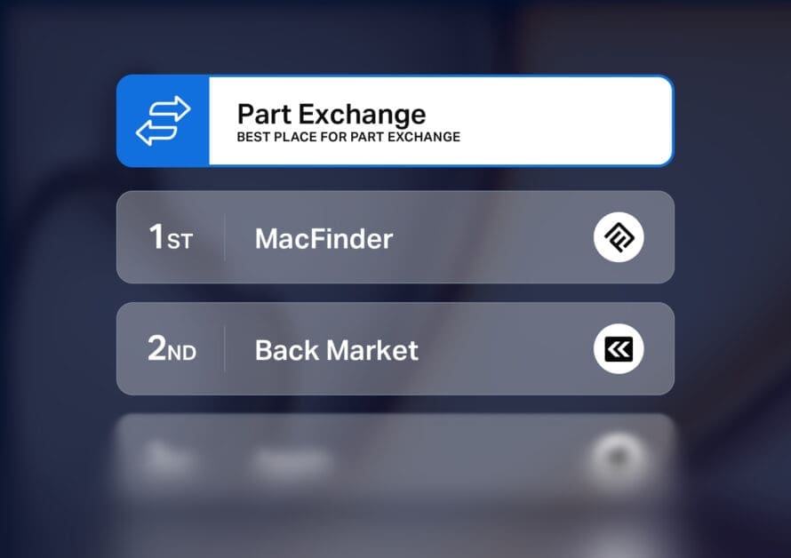 Part exchange comparison